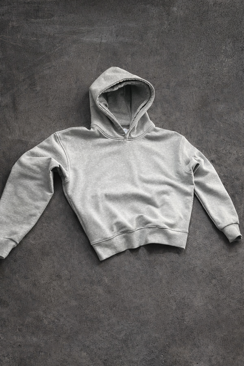 Stone Grey Double Hoodie